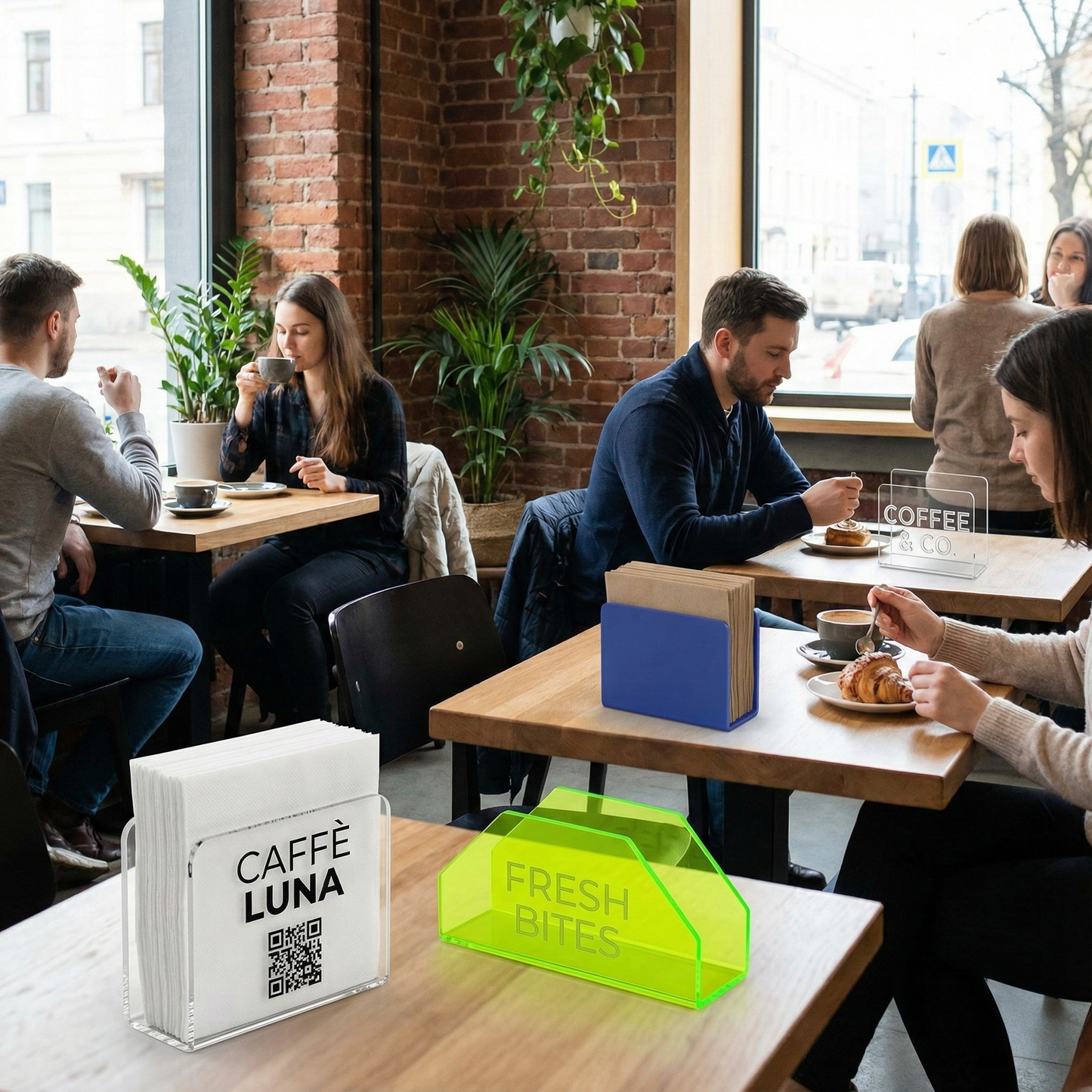 Servilleteros de metacrilato