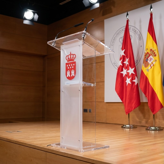 Atril de metacrilato transparente